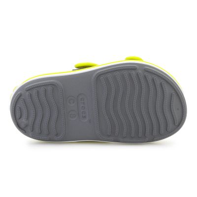 7. CROCS CROCBAND CRUISER SANDAL T KIDS SLATE GRAY/ACIDITY 209424-1NJ