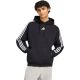 Men's adidas Essentials 3-Stripes Fleece Hoodie Black KY6602