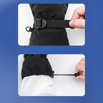 4. Qunature Ski Gloves - Finger Style Black M