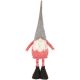 12. DECORATIVE GNOME ON TELESCOPIC LEGS 64-79CM RED