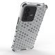 6. Honeycomb case armored cover with a gel frame for Vivo V23 5G transparent