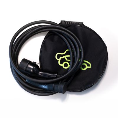 helos Type 2 EV Charging TV Mode 3, 32A, 22 kW, 3-phase, 7.5 meters with bag