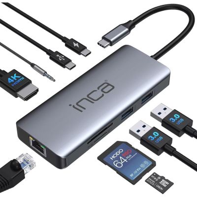 3. Inca ITPC-10TX USB Type-C Hubs and Concentrators 5000 Mbit/s Gray