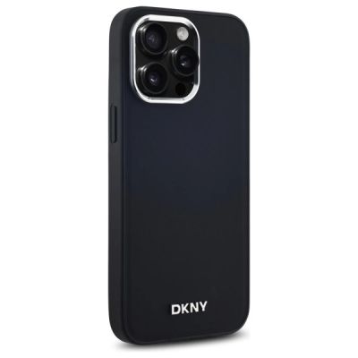 4. DKNY Plain Logo MagSafe iPhone 14 Pro Max Case - Black