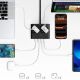 7. Orico PDC25 25W 6in1 Power Strip 2x AC + 2x USB-A + 2x USB-C - Black
