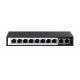 Extralink Switch PoE CERES 8x 100Mb/s PoE/PoE+, 2x RJ45 Uplink 100Mb/s, 96W