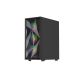 9. NATEC GENESIS DIAXID 605 ARGB MIDI TOWER USB-C GAMING CASE WITH WINDOW BLACK