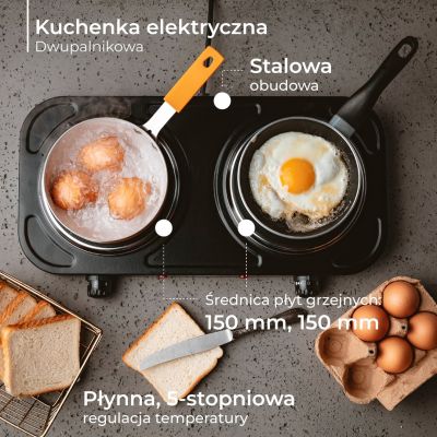 14. Adler MS 6509 cooker (2 cooking zones; 2000W)