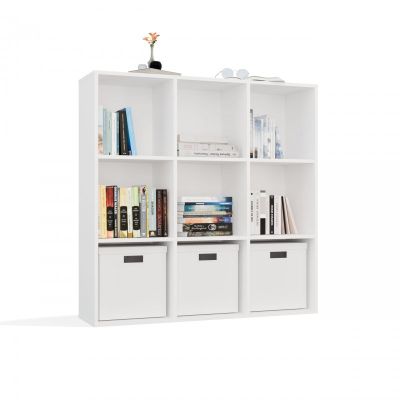 4. MALAX SHELVING 3x3 H WHITE