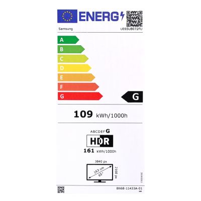 18. Samsung UE65U8072FUXXH LED TV 65'' 4K Ultra HD Tizen Q-Symphony DVB-T2 Black (MODEL 2025)