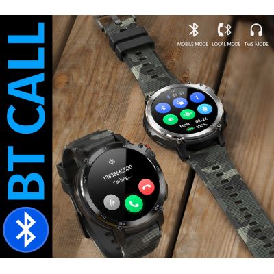 15. Men's Smartwatch RUBICON RNCF08 Black/Camo SMARUB232