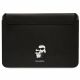 Karl Lagerfeld Saffiano Karl&Choupette case for a 16" laptop - black