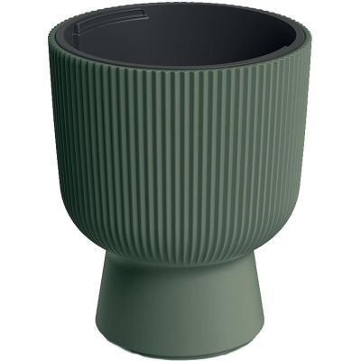 2. MILLY FLOWER POT ON LEG DIAMETER 24 CM GREEN PINA