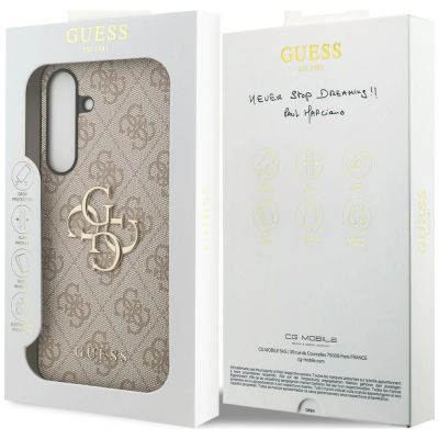 9. Guess Big 4G Classic Logo Case for Samsung Galaxy S25 FE - Pink