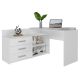 Corner desk + chest of drawers DANY 120x50xH76 white
