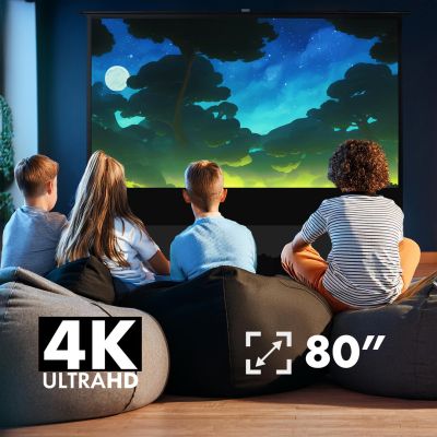 19. MACLEAN PORTABLE PROJECTION SCREEN, COMPACT, FLOOR, 80", 16:10 MC-212
