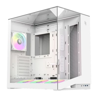 2. GameMax NEX C56 VC WH Midi Tower Computer Security & Mounts White