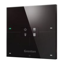 Grenton smart panel / 4 touch fields / OLED display / Wi-Fi / black glass front