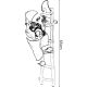 6. DECORATIVE SANTA CLAUS ON A LADDER 65CM