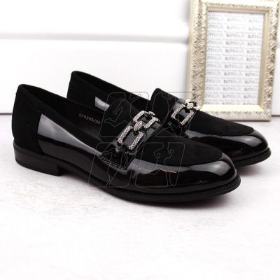 6. Filippo W PAW544 black shoes with cubic zirconia