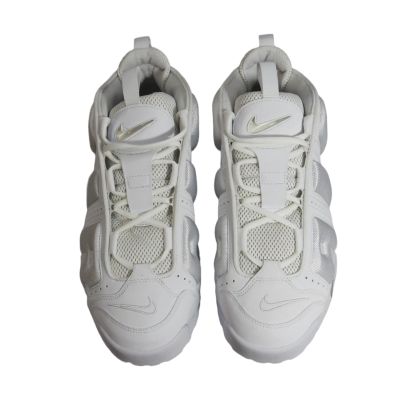 5. Nike Air More Uptempo Low Triple White Men's Sports Shoes - FZ3055-100