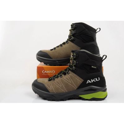 10. Aku men's trekking sports shoes Adapta Gore-tex leather black green