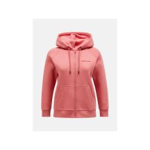 Peak Performance W Original Small Logo Zip Hood Pink