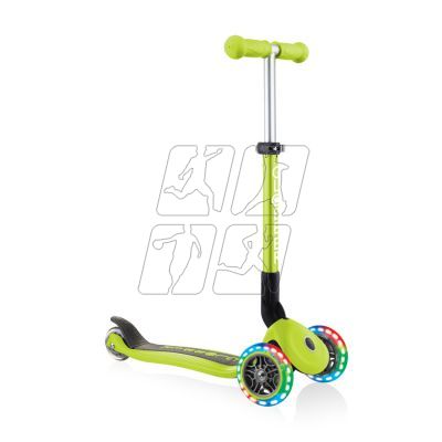 14. 3-wheel scooter Globber Foldable Lights Lime Green Jr 437-106