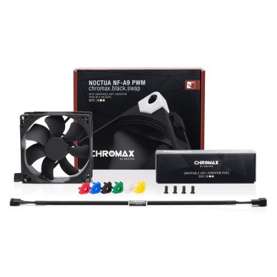 3. NOCTUA 120mm NF-A9 PWM Chromax Black Swap Colors Fan