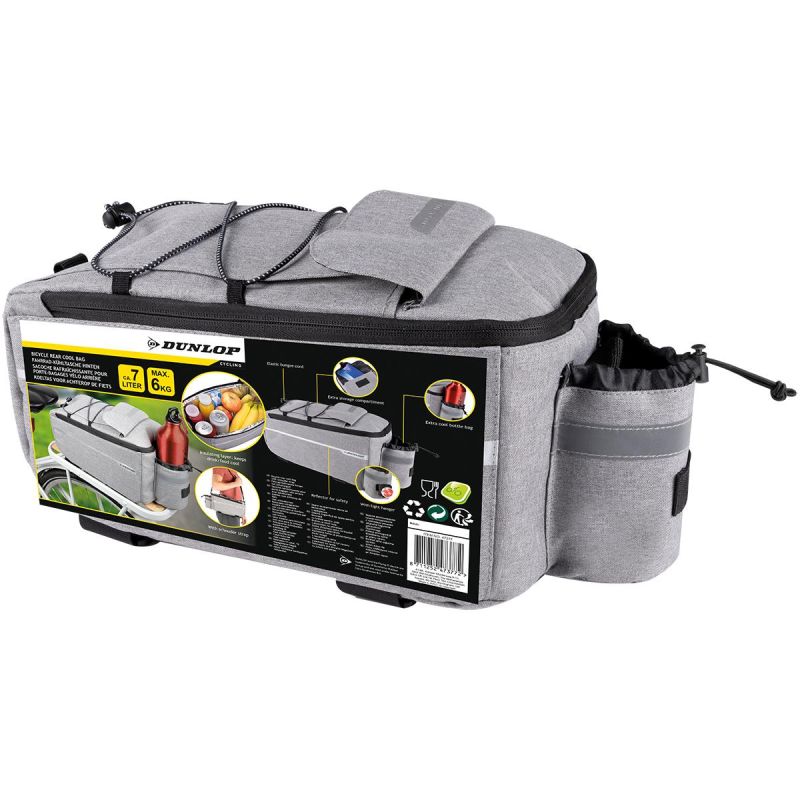 THERMAL BIKE BAG REAR MOUNT LUGGAGE RACK 7L DUNLOP