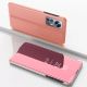 2. Clear View Case cover for Xiaomi 12 Lite cover with a flap pink