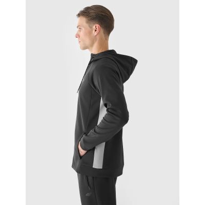 2. Men's training sweatshirt with a hood 4F 4FWAW24TFSWM405-20S