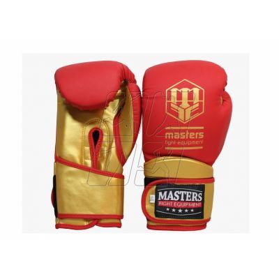 5. Masters Boxing Gloves RPU-COLOR/GOLD 10 oz 01439-0210