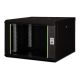Digitus Unique 19" 7U 600x600 wall-mounted network cabinet, glass door, black, undivided, assembled, 100kg