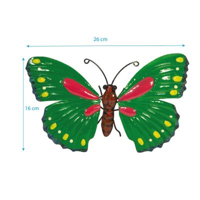12. DECORATIVE BUTTERFLY 26CM GREEN