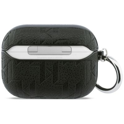 2. Karl Lagerfeld Monogram Karl & Choupette Head Case for AirPods Pro 3 - Black