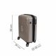 12. SwissBags Echo 55 cm 17782 champagne cabin suitcase