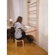 84. WOODEN PULL-UP LADDER WITH DESK BENCHK 112