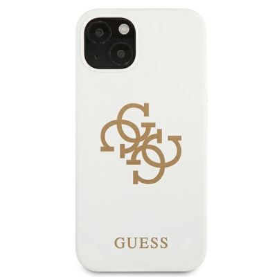 3. Guess GUHCP13SLS4GGWH iPhone 13 mini 5.4" white/white hard case Silicone 4G Logo