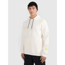 Men's sweatshirt with hood, open, 4F 4FRAW25TSWSM2458-11S