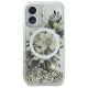 3. Guess Liquid Glitter Flower MagSafe case for iPhone 16 - beige
