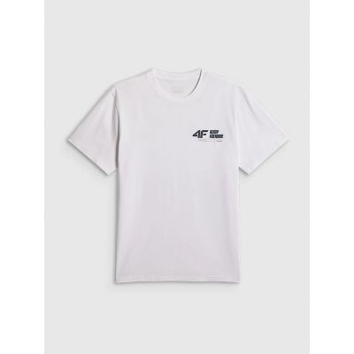 5. Men's regular plain T-shirt 4F 4FRSS26TTSHM3992-10S