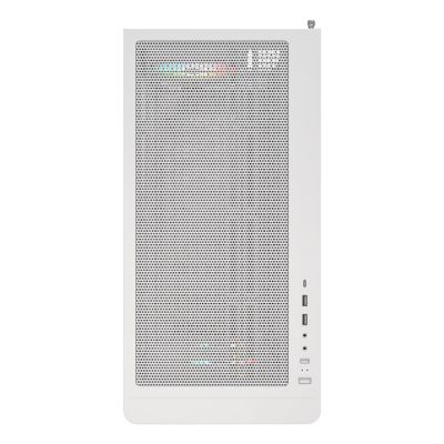 6. Montech XR Wooden PC Case, Midi-Tower, ATX, ARGB, Tempered Glass - White