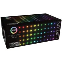 CHRISTMAS TREE LIGHTS LIGHT CURTAIN OUTSIDE/INTERNAL 120 LED 300X60CM WITH REMOTE CONTROL RGB COLOR
