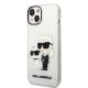 2. Karl Lagerfeld Glitter Karl&Choupette case for iPhone 14 Plus - transparent