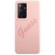 3. Guess GUHCS21LLSVSPI S21 Ultra G998 pink/pink hardcase Script Vintage