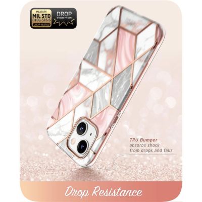 4. Supcase Cosmo iPhone 14 Plus Case - Pink Marble
