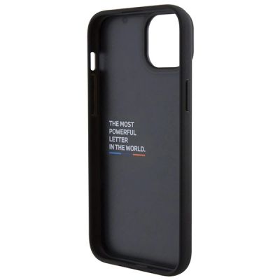7. BMW BMHCP15M22PTDK iPhone 15 Plus 6.7" black/black Leather Stamp Tricolor