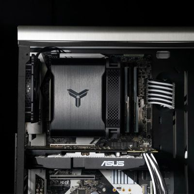 15. Jonsbo HX6250 Processor Radiator 14 cm Black 1 pc.