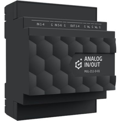 Grenton analog input and output module / supports 1-wire / DIN rail mounting / TF-Bus
